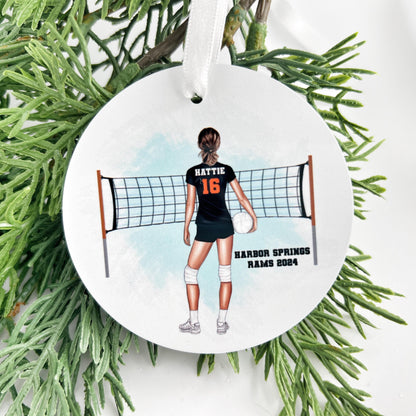 Teen Girl Volleyball Ornament