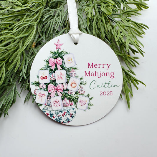 Mahjong Ornament: Personalized Gift for Merry Mahjong Players & Friends