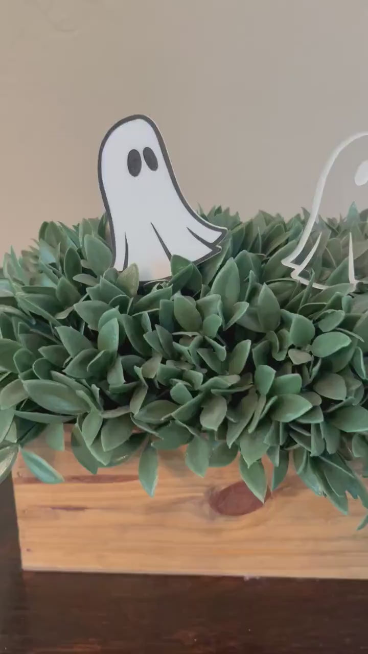 Ghost Plant Stake - Spooky Cute Halloween Decor for House Plants