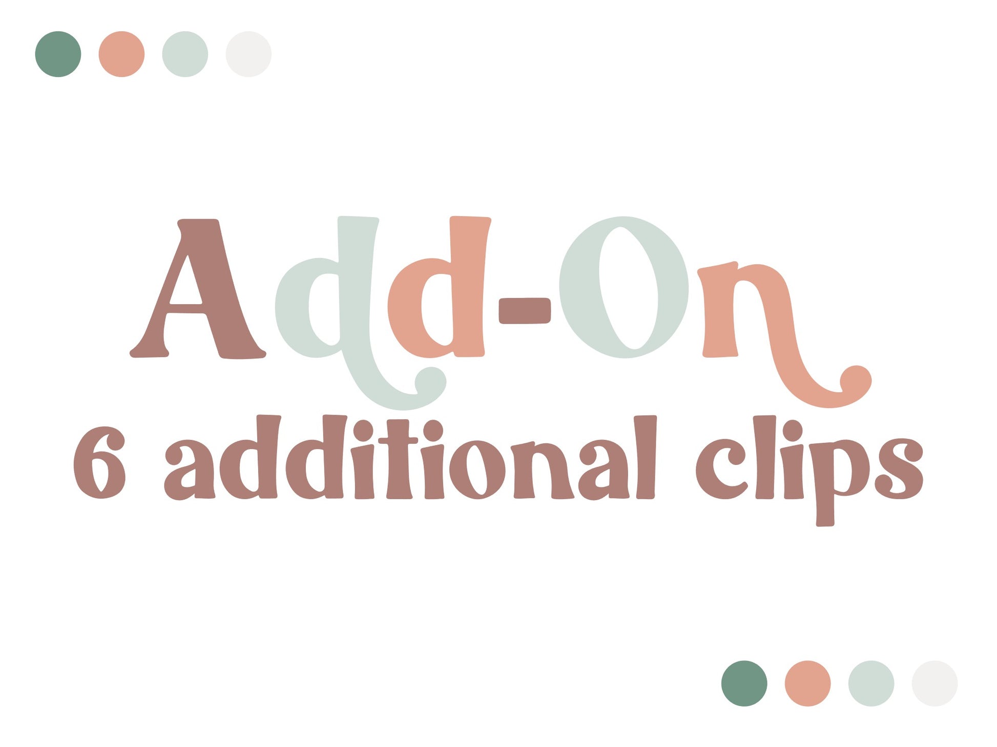 6 Additional Clips - Add-on - TheWoodenFrame