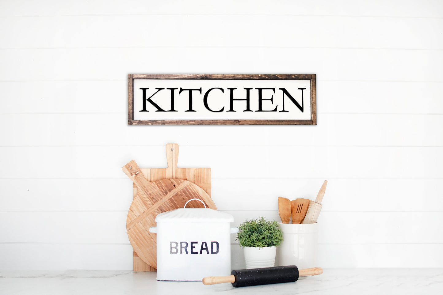 Kitchen Sign, Laser Cut 3D Letters, Rustic Farmhouse Decor, Pantry, Laundry, Coffee Bar, Farmers Market Sign