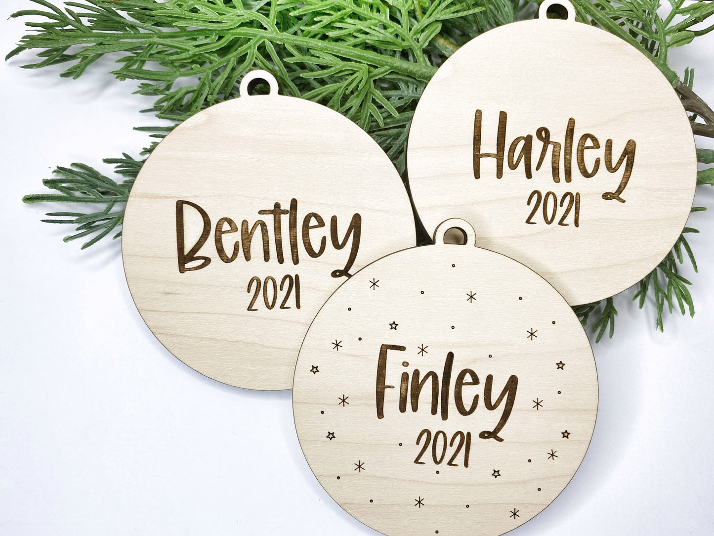 Kid Name Ornament, Personalized Christmas Ornament for Kids, 2021 Ornament First Name Ornament