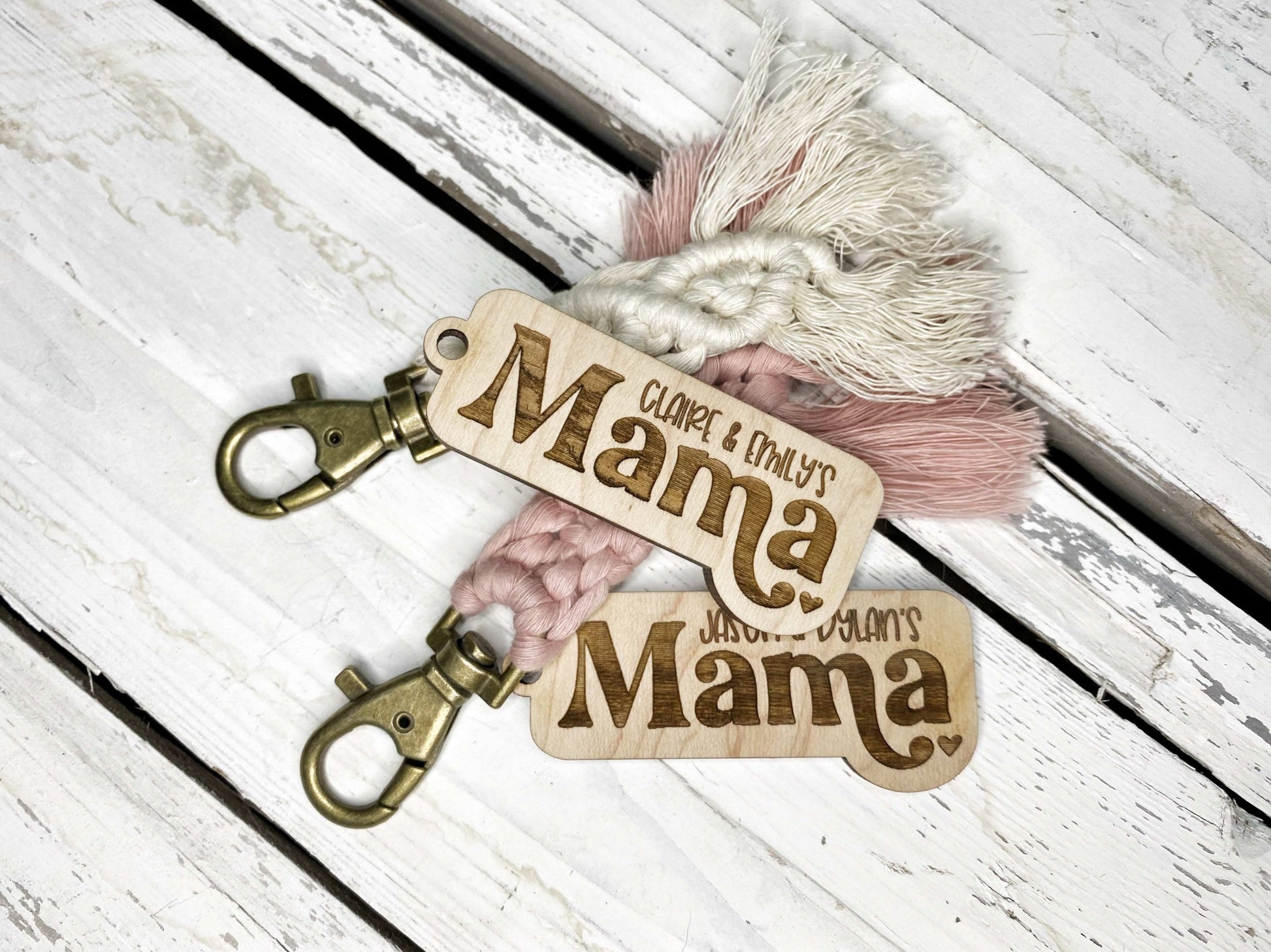 MAMA+BABY Macrame Keychain