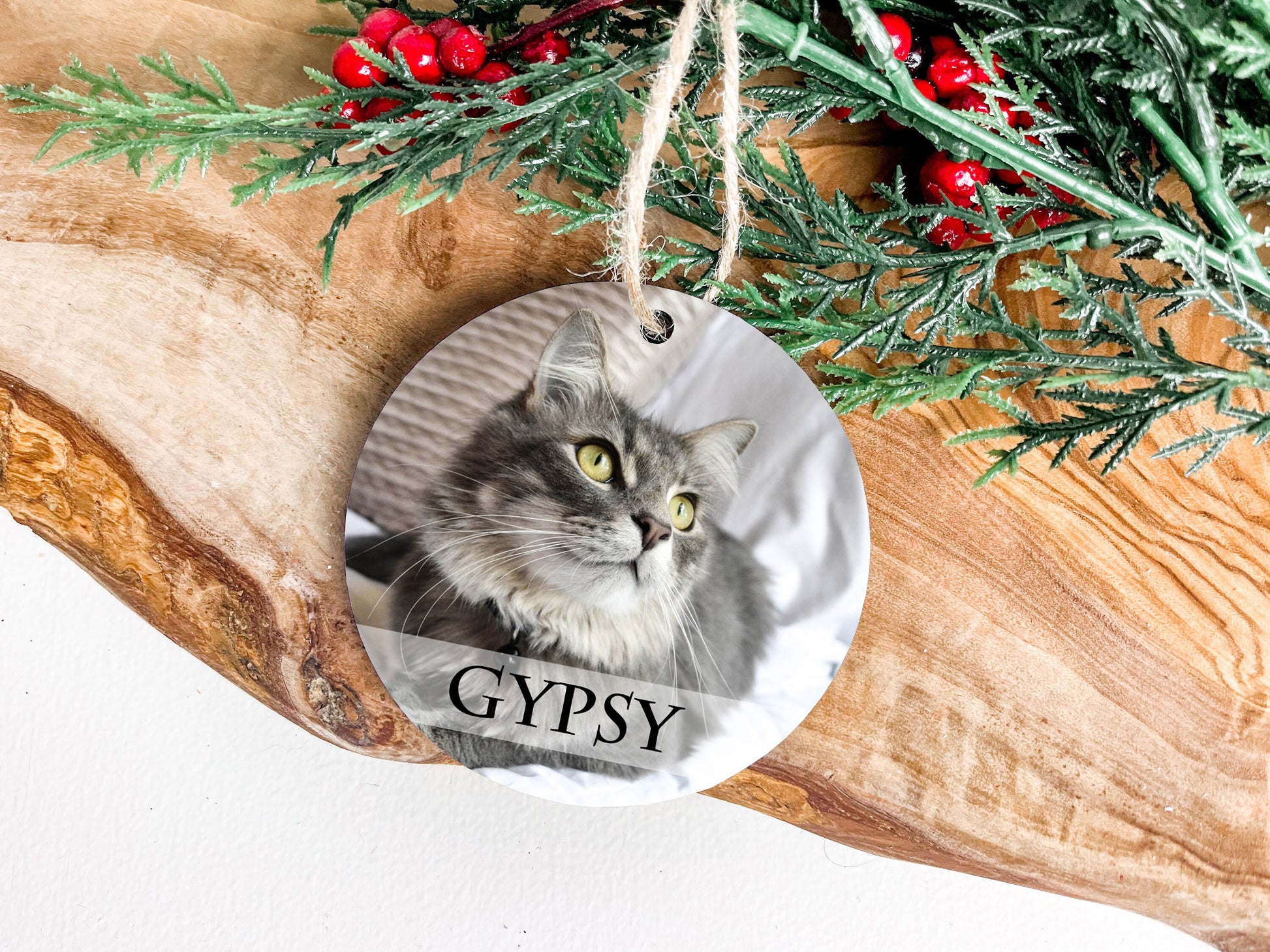 Pet Photo Ornament, Personalized Dog Ornament, Ornament for Pet Owners, Cat Photo Ornament