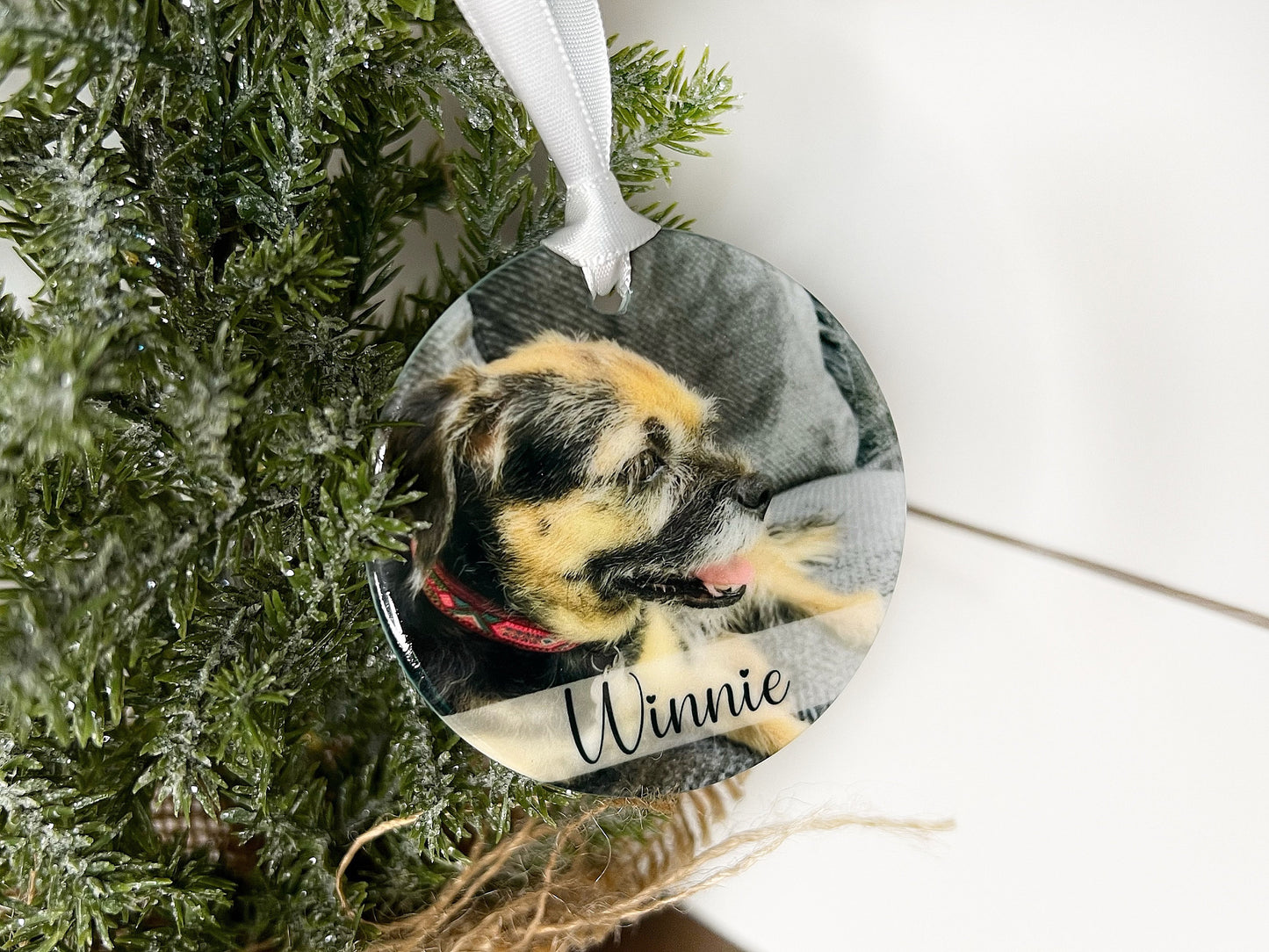 Pet Photo Ornament, Personalized Dog Ornament, Ornament for Pet Owners, Cat Photo Ornament