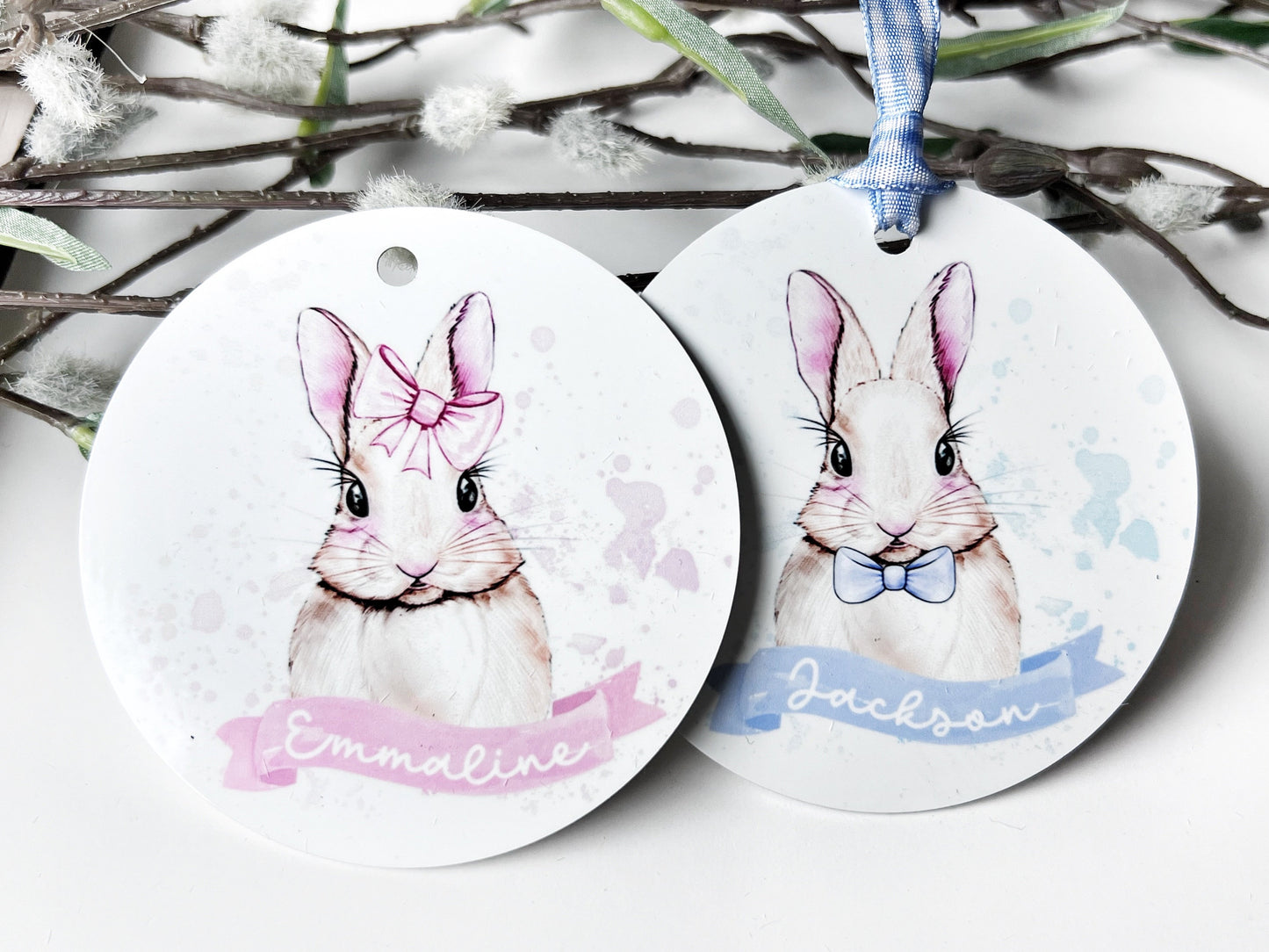 Bunny Easter Basket Tag, Basket tag for Kids