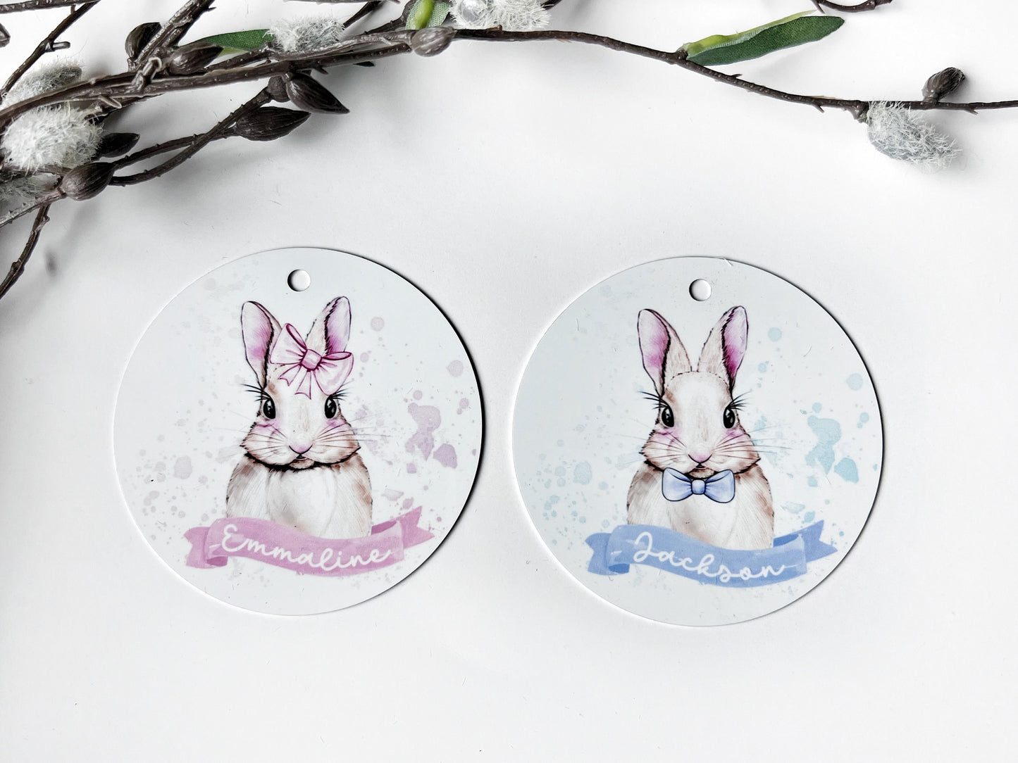 Bunny Easter Basket Tag, Basket tag for Kids