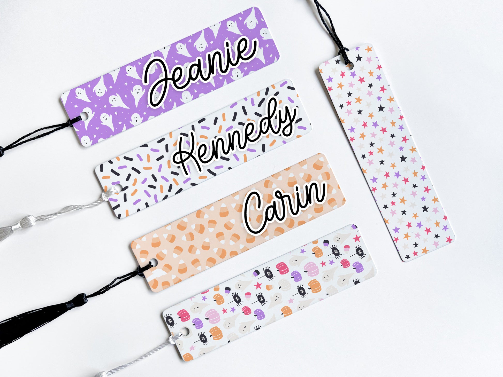 Custom Halloween Bookmark - Fun and Quirky Designs, Personalized with Your Name!