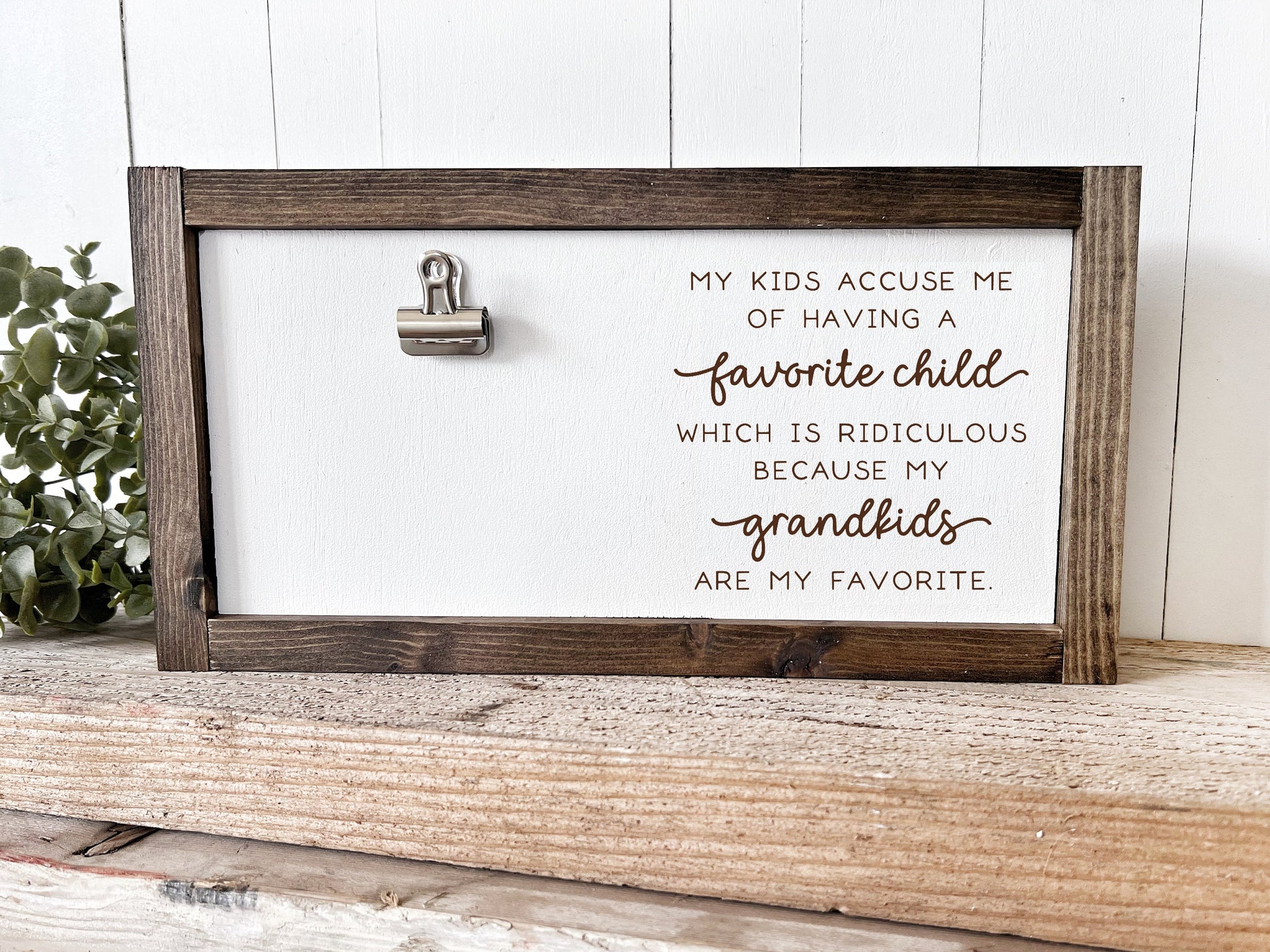 Funny Grandparent Sign, My Kids Accuse Me, Grandkids are My Favorite Sign, Gift for Grandma