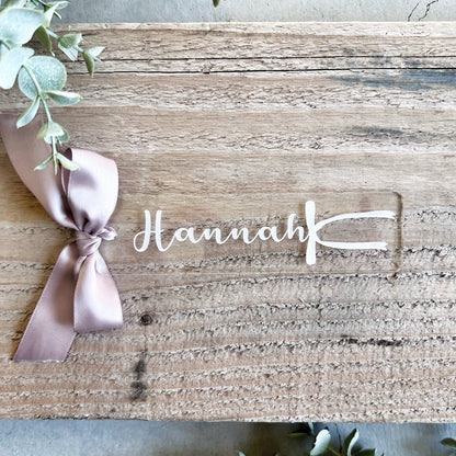 Coquette Bow Bookmark with Name