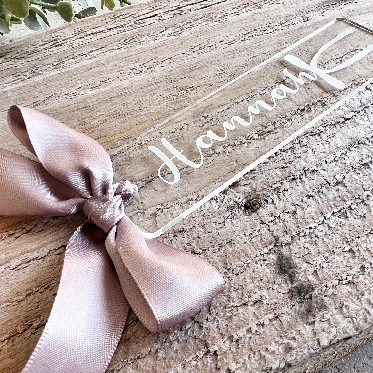 Coquette Bow Bookmark with Name